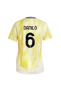 Juventus Danilo Luiz #6 Voetbaltruitje Uit tenue Dames 2024-25 Korte Mouw